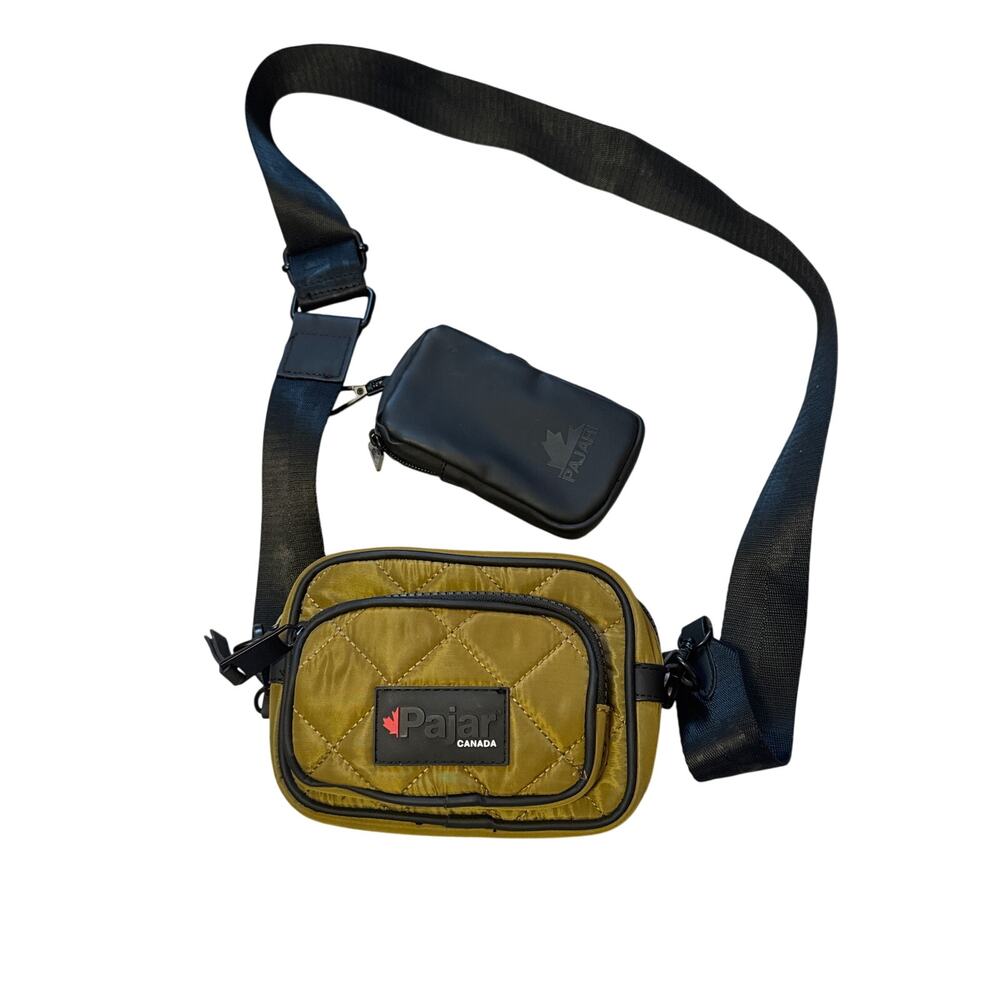 Pajar‎ Canada waterproof crossbody/camera bag Quilted Green Kahki